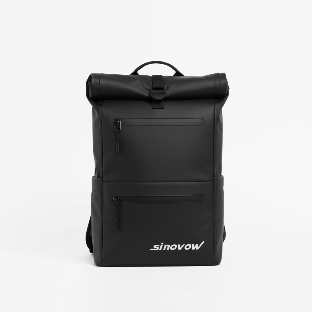Rolltop-Reiserucksack mit geräumigem Innenraum und Laptopfach