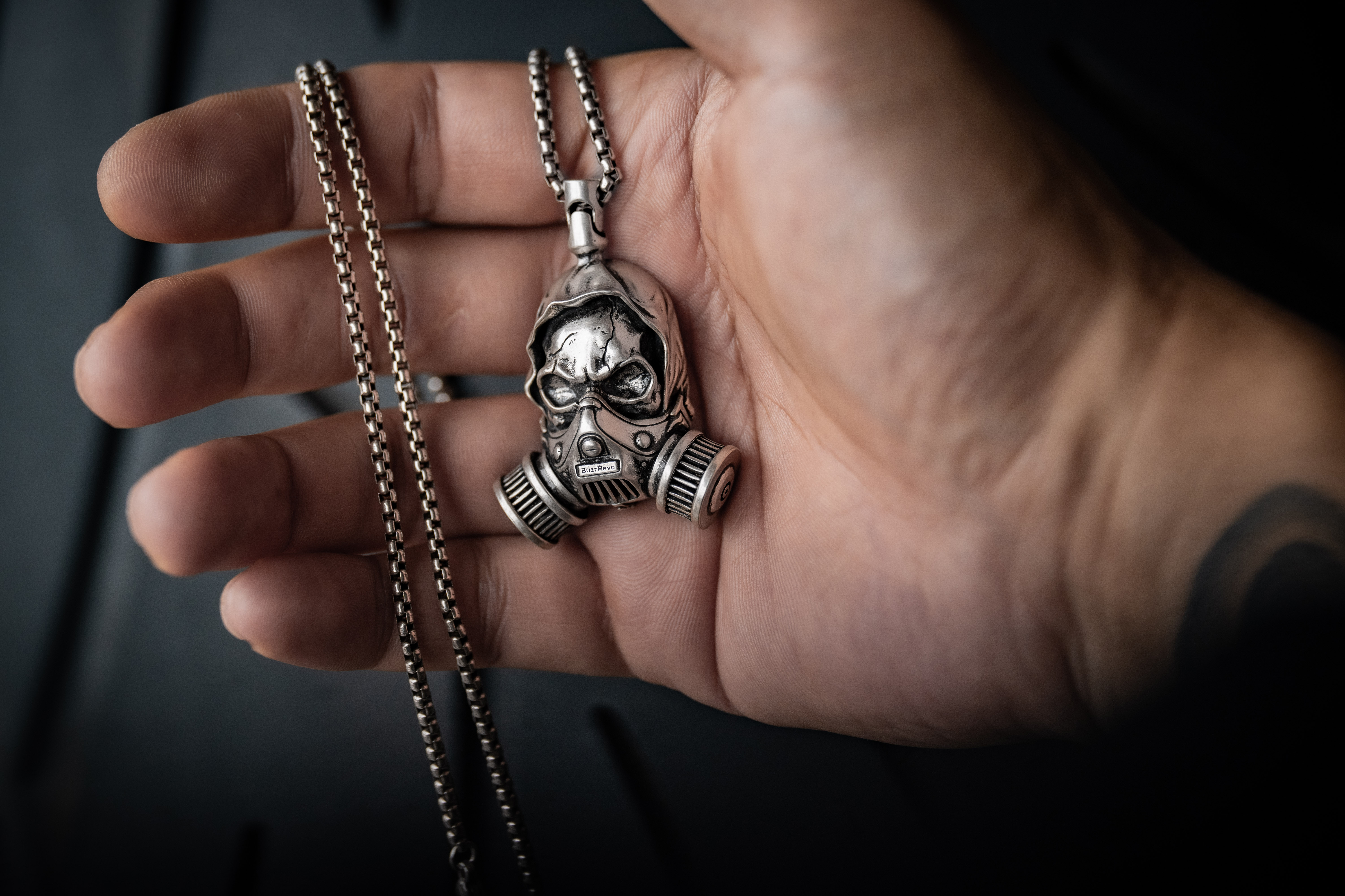 BuzzRevo Skeleton Pendant Co-Branded (Bio Skull) Privjesak od 925 sterling srebra