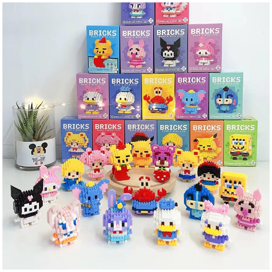 Venta al por mayor de fábrica Cartón Micro Bloques de Partículas 3D Puzzle Juguetes Regalo para Niños Kit de Monstruos Mini Educativo CAYI