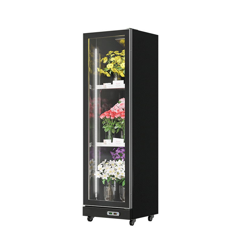 Floral Cooler Black (Rearmounted Compressor)（1 Door）