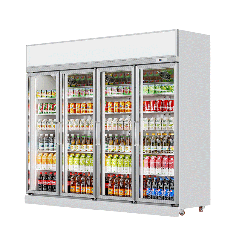 Beverage Refrigerator(Top Mount Compressor) white（4 Doors）