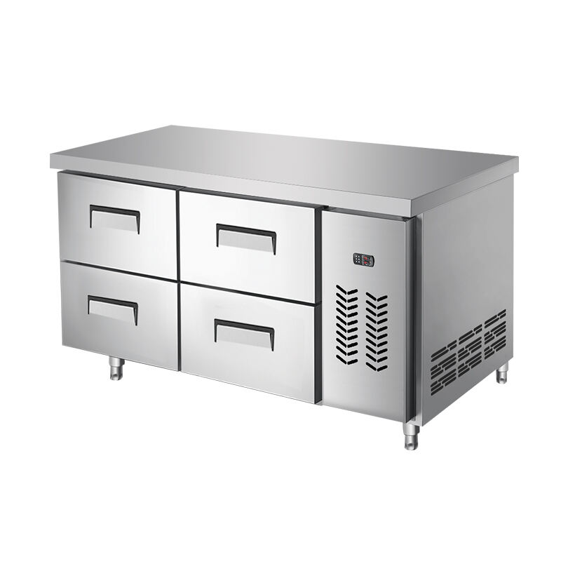  Stainless Steel Chef Base Freezer（4 Doors）