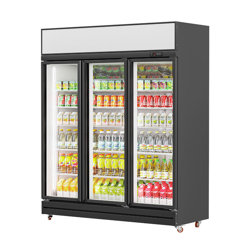 Beverage Refrigerator(Top Mount Compressor) black（3 Doors）