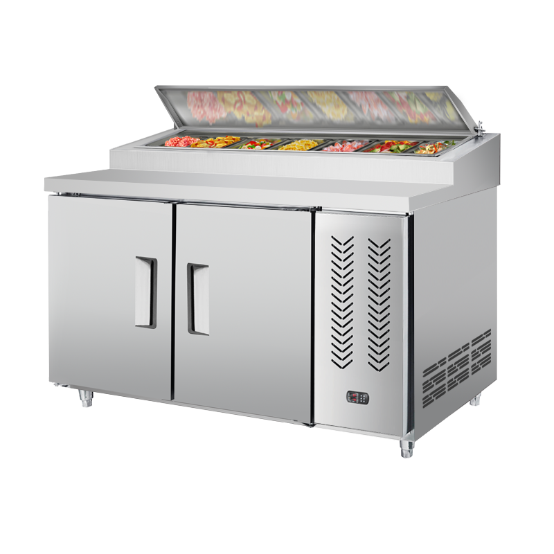 Stainless Steel Salad Bar Refrigerator