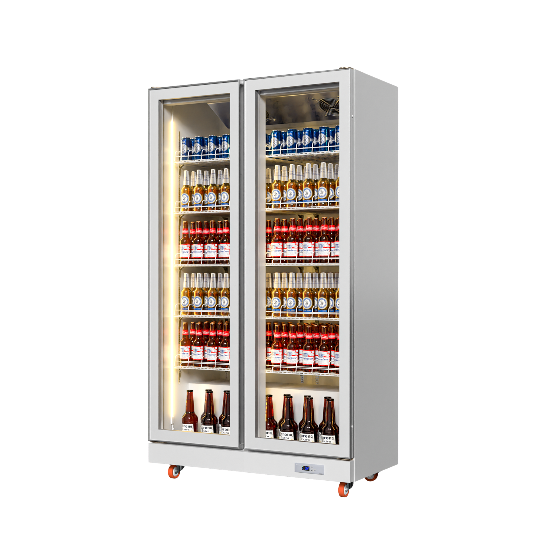 Beverage Fridge White (Full Door Display, Rearmounted Compressor)（2 Doors）