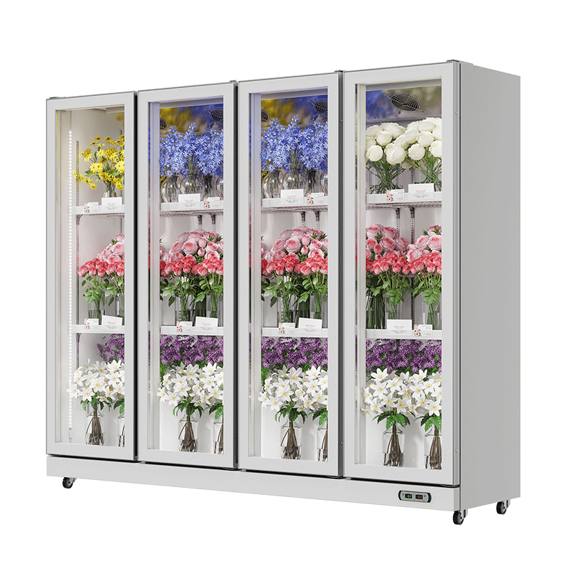 Floral Cooler White (Rearmounted Compressor)（4 Doors）