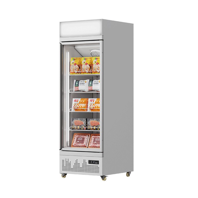 Showcase Freezer White (Top Lightbox, Downmounted Compressor)（1 Door）