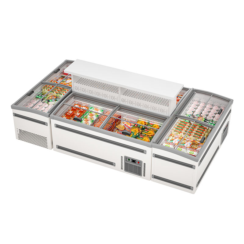 Island Freezer White C-sliding