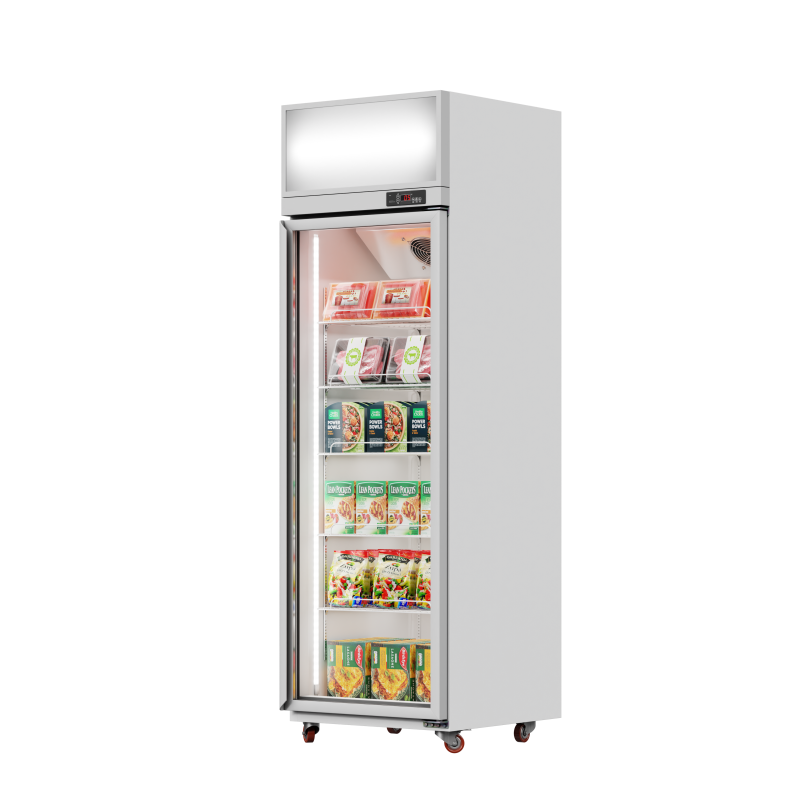 Showcase Freezer White (Top Lightbox, Upmounted Compressor)（1 Door）