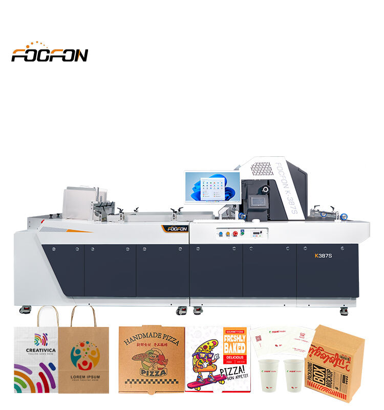 Foofon Fabrieksprijs Flatbed Golfkartonnen doosprinter Automatische One Pass Printer Single Pass digitale inkjetprinter