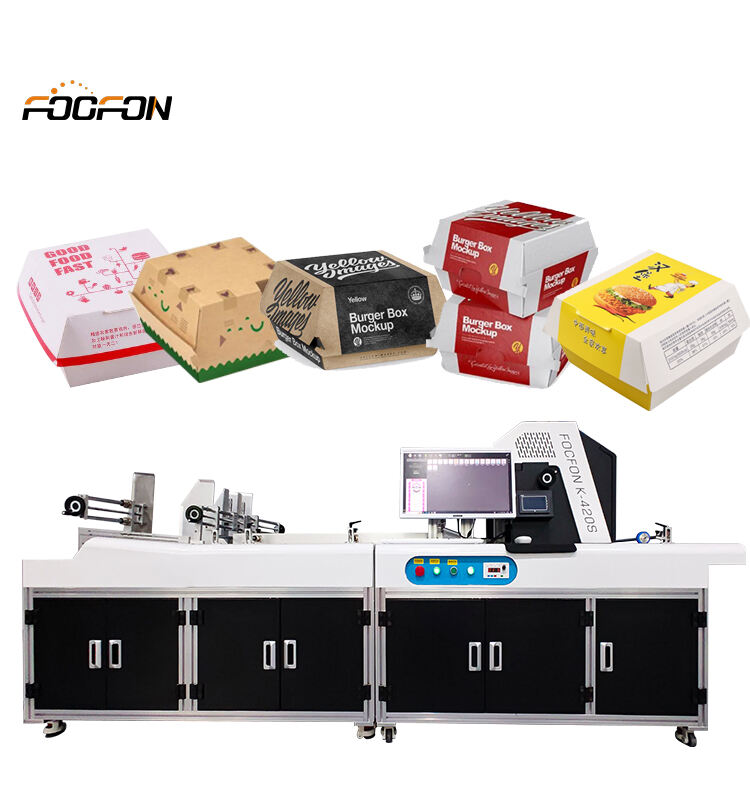 Foofon Grosir Pencetakan Berkelanjutan Paket Karton Digital One Pass Printer Karton Industri Printer Single Pass