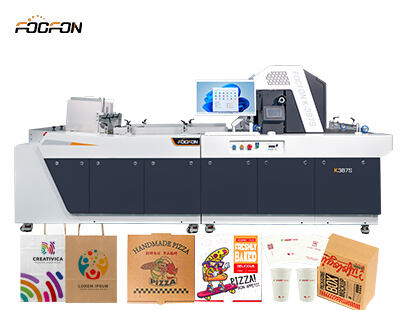 Foofon Fabrieksprijs Flatbed Golfkartonnen doosprinter Automatische One Pass Printer Single Pass digitale inkjetprinter