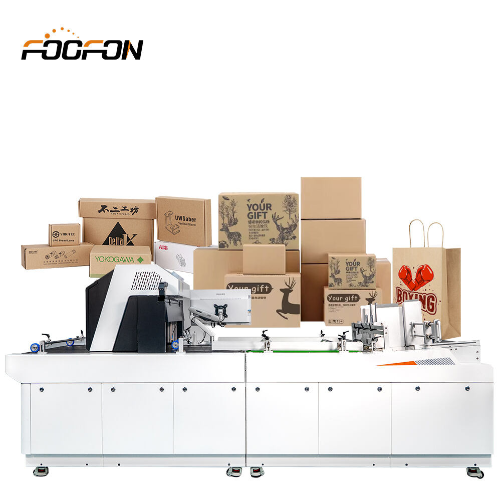 Foofon Großhandel Kontinuierlicher Druck One Pass Digital Kartonverpackung Industrielle Kartondrucker Single Pass Drucker