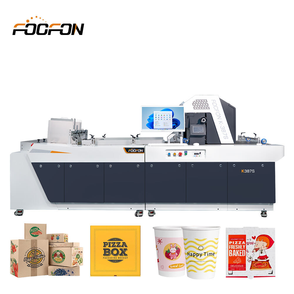 Foofon aanpasbare digitale golfkartonprinter Auto Single Pass kartonnen doosprinter Kartonprinter