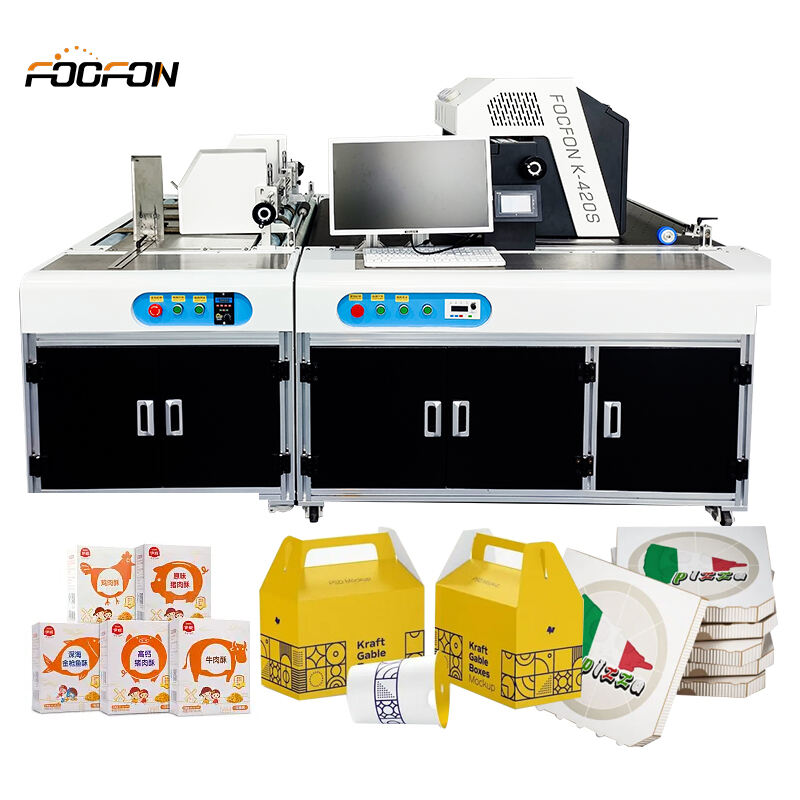 Foofon Factory Sale Digital One Single Pass High Quality Corrugated Inkjet Printer Carton Printer