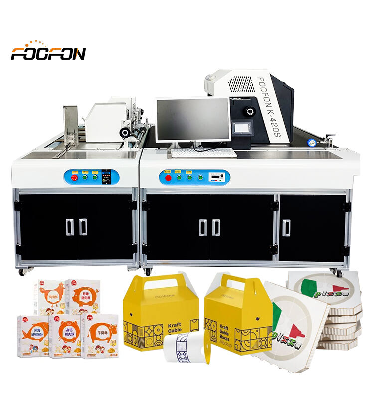 Foofon Factory Sale Digital One Single Pass Hochwertiger Wellpappen-Tintenstrahldrucker Kartondrucker