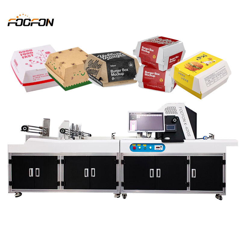 Foofon Grosir Pencetakan Berkelanjutan Paket Karton Digital One Pass Printer Karton Industri Printer Single Pass