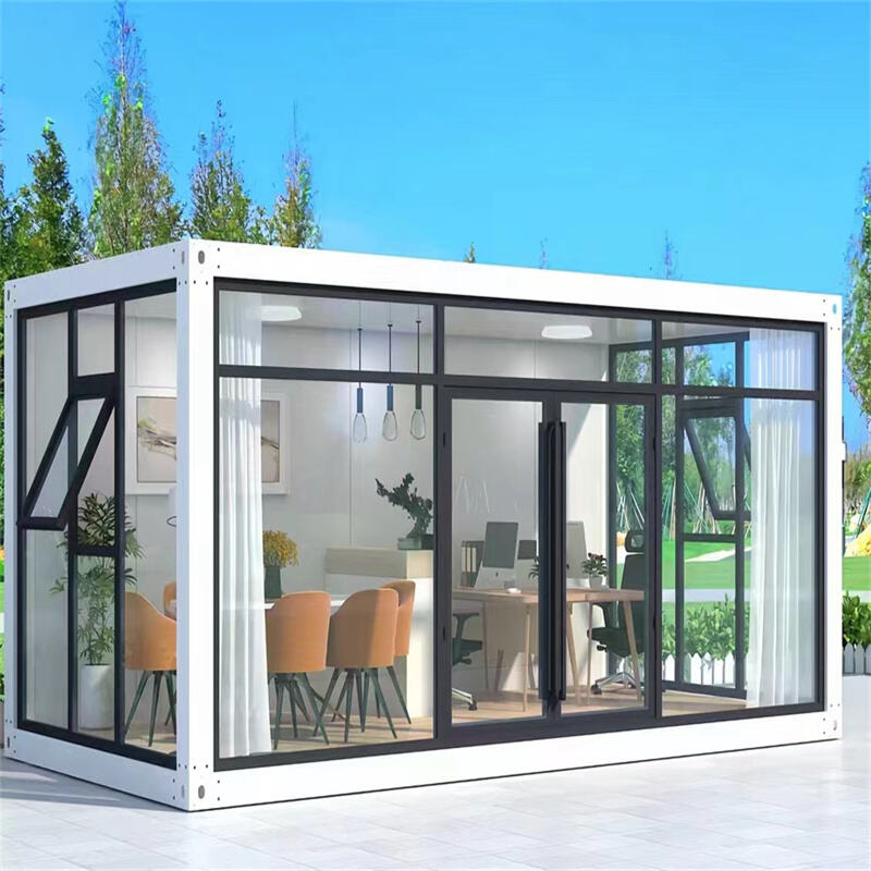 NJYZ Detachable Container House Cabin Modular Tiny House 20ft Prefab Relief Camp Emergency Rescue Mobile Home