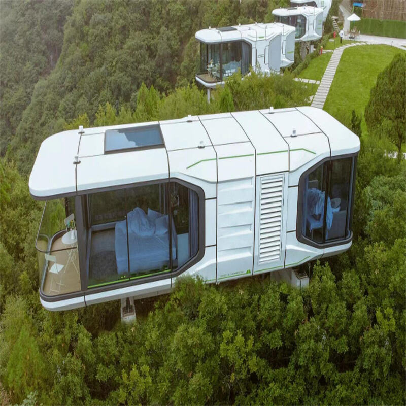 NJYZ Mobile Prefabricated House Luxury Portable Space Capsule Hotel Vacation Space Commercial Space Portacabin