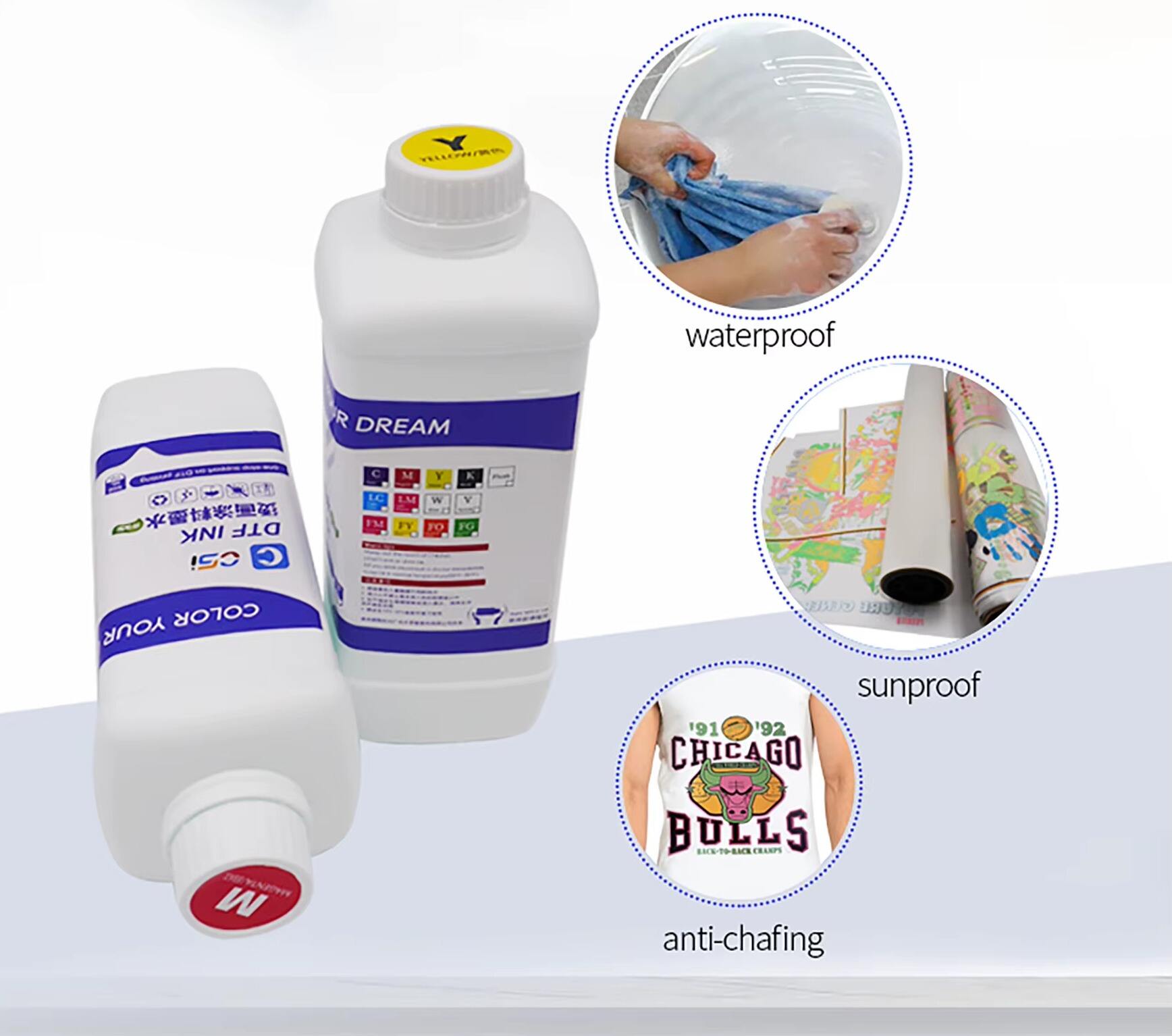 CSI DTF Printers Ink Which Is DTF Ink for I1800/I3200/4720/1805 supplier