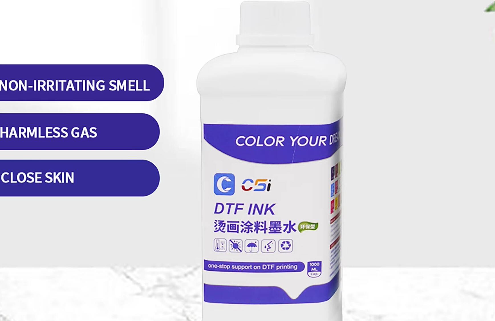 CSI DTF Printers Ink Which Is DTF Ink for I1800/I3200/4720/1805 factory