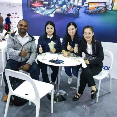 Signing at the Trade Show