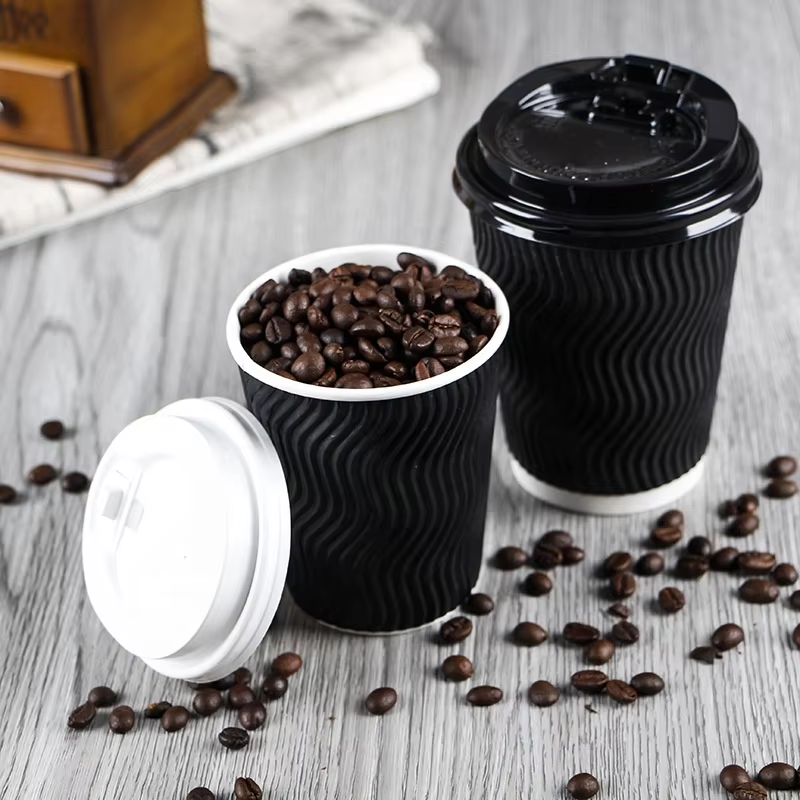 Ripple Wall Paper Cups: Geïsoleerd en Trendy