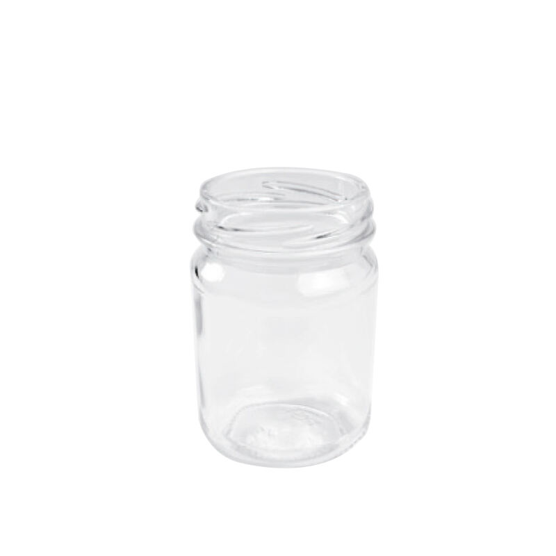 Wholesale Round Clear Food Storage Honey Jams 157ml Glass Jars With Metal Lids