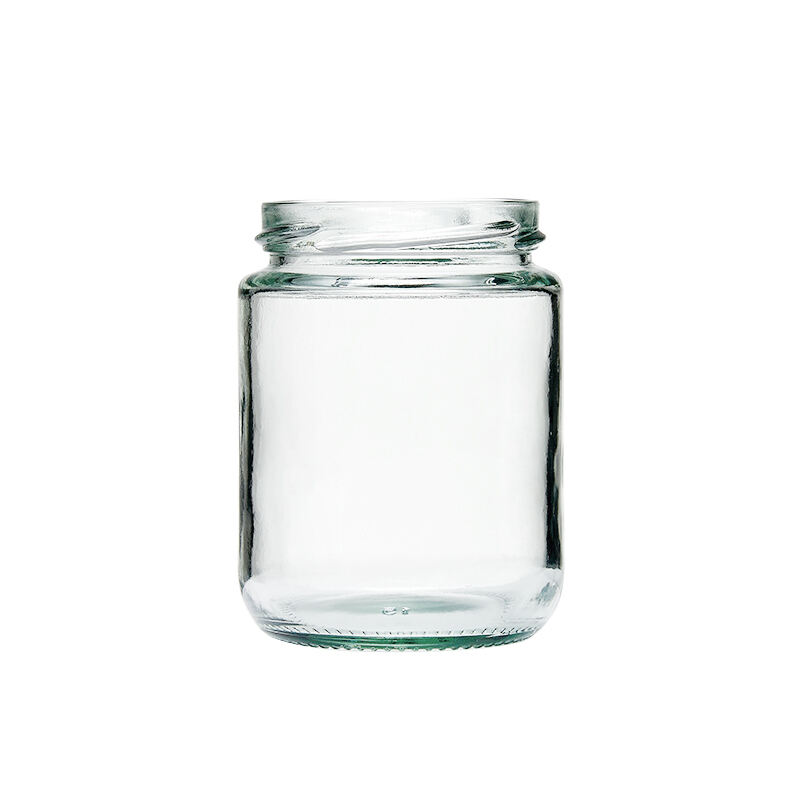 Voedsel 230ml opslag glazen jam potten met deksels groothandel nieuw ontwerp ronde honingpot voor keuken