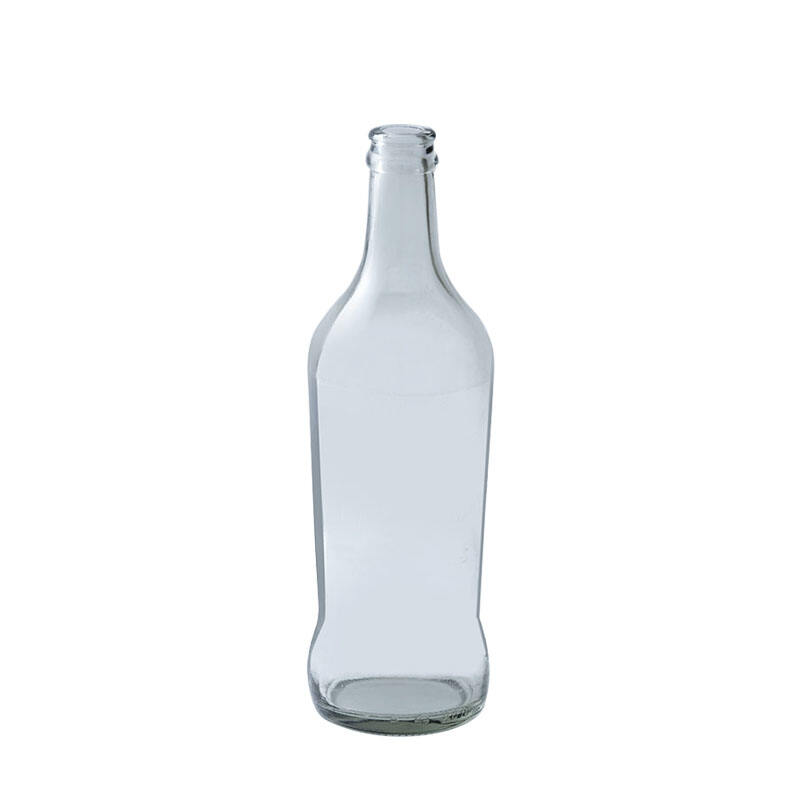 Factory Custom high quality 500ml 650ml Clear amber empty beer glass bottle