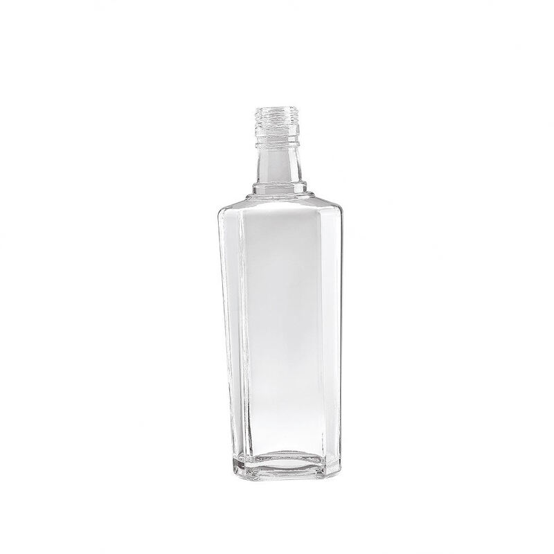 Fábrica Fornecimento Vidro Flint Mescal Garrafa de Gim Rum Whiskey Vodka Garrafa de Vidro