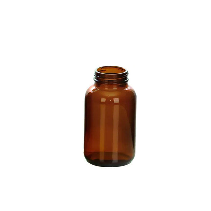 Pharmaceutical Amber Capsule Glass Medicine Pill Empty Widemouth Bottles Packaging