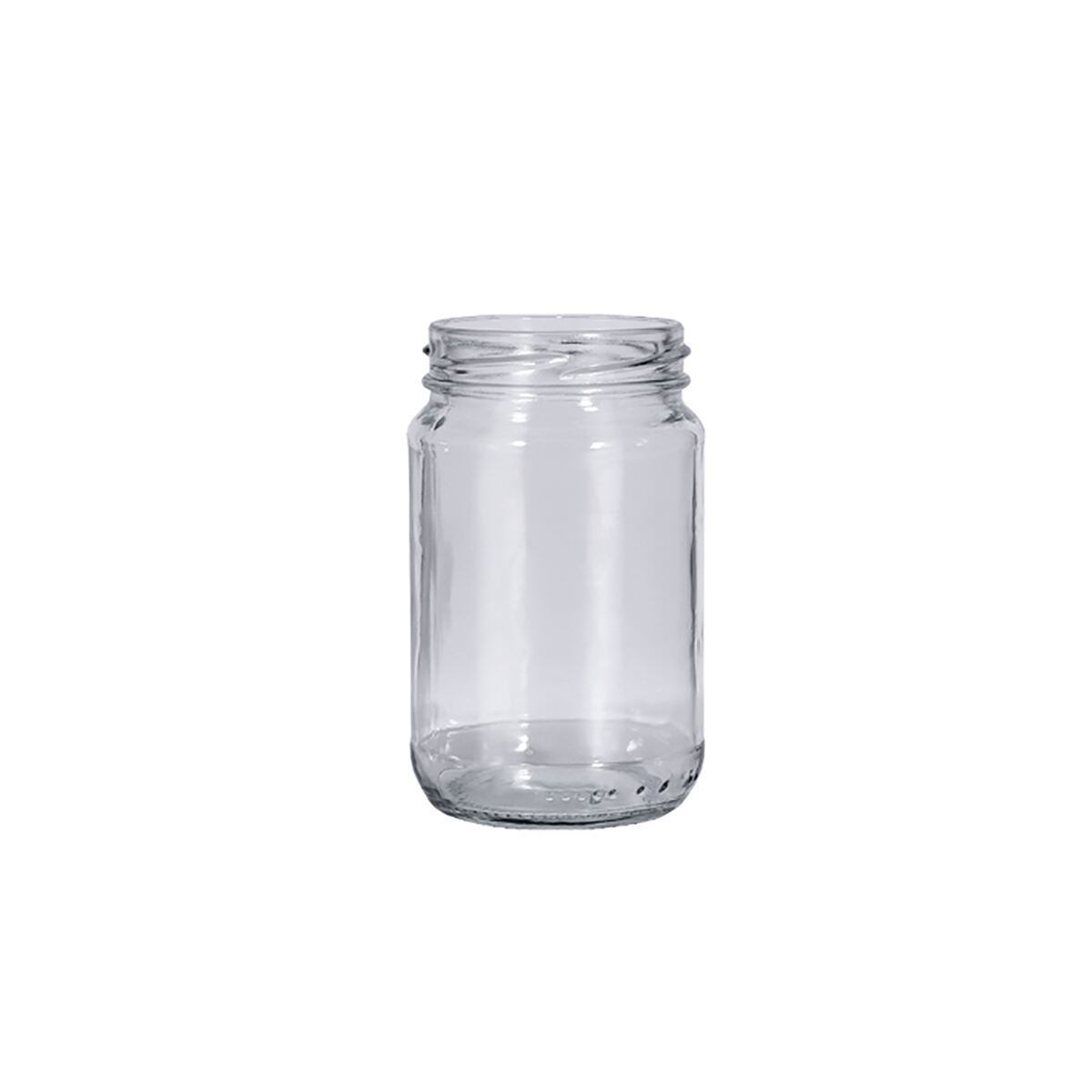 Clear round 230ml mushroom paste bottle glass food jar