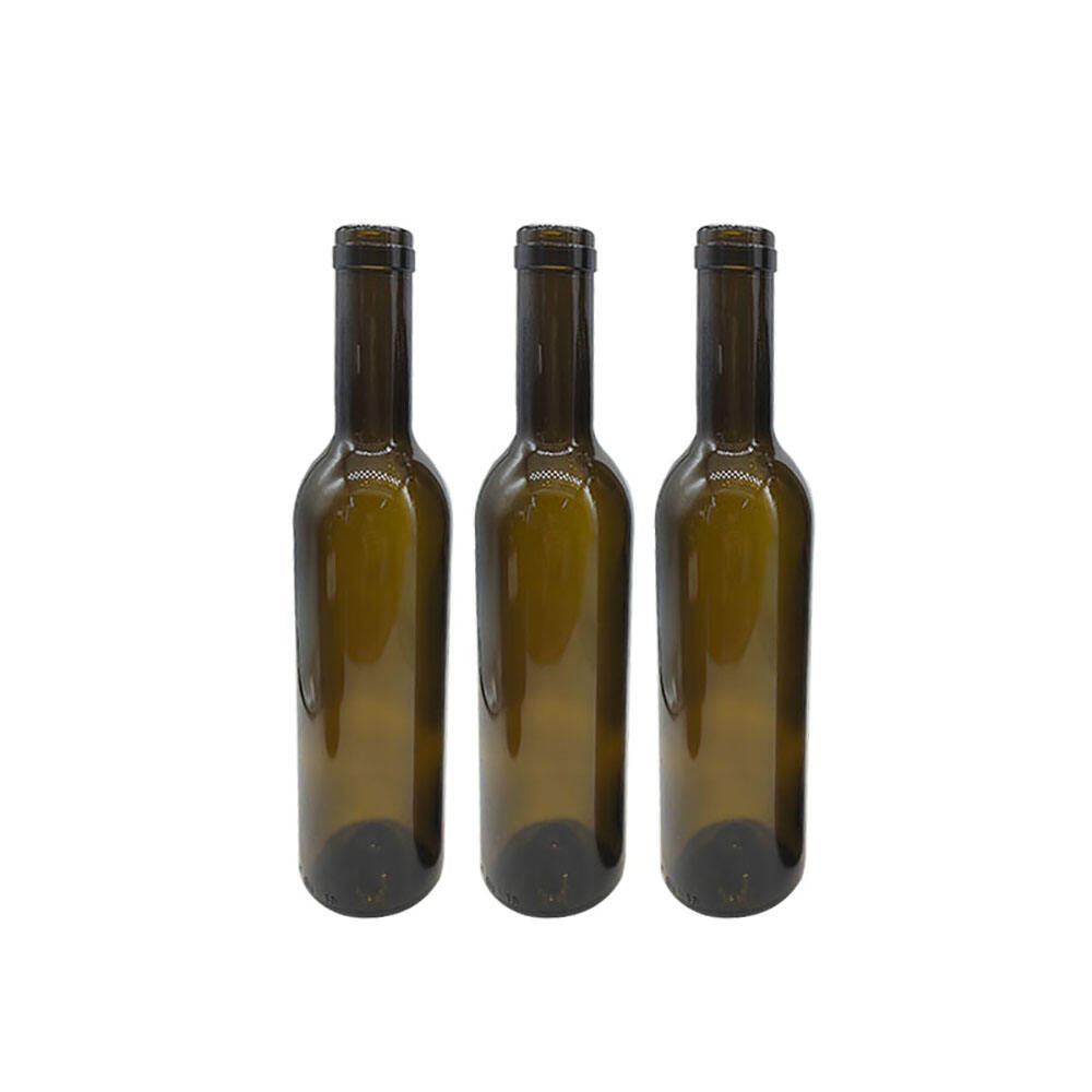 Factory High Quality Empty 750mln Dark Green Glass Wine Bottle wine glass bottle