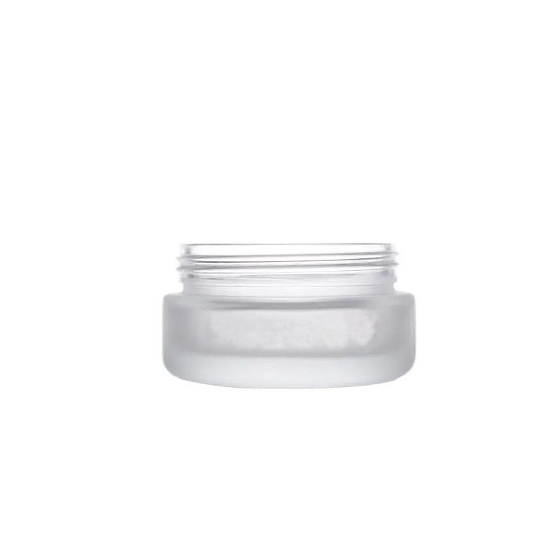 Desain Baru Dipesan 15ml 20ml 30ml 50ml transparan Krim Mata Gelas Kaca