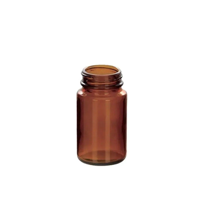 Amber Empty Glass Capsules Bottles Tablet Jar Medicine Containers Dietary Supplement Bottles Vitamin Bottles