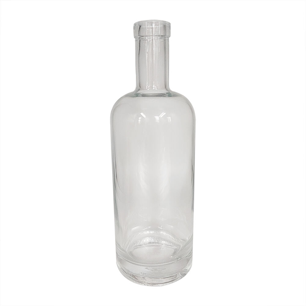 Classic design Empty vodka bottle gin rum whisky wine glass bottle