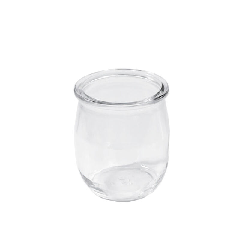 Food Grade Wide Mouth Round Pudding Glass Jar 140.5ml with Lid