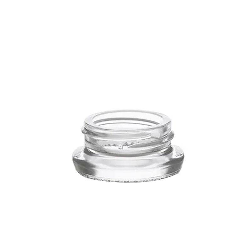 Penjualan Panas transparan 4ml 6ml 7ml 8ml 10ml 12ml 15ml 20ml 30ml 50ml 60ml Mata Krim Gelas Kaca dengan Tutup Plastik