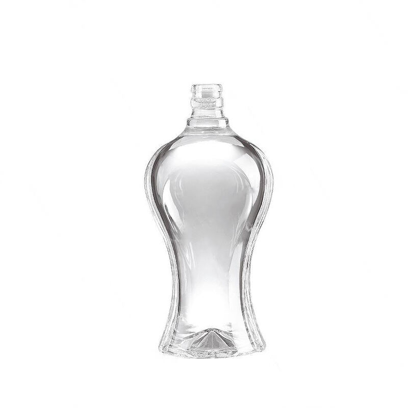 Personalizada Vidro Atacado Rum Whiskey Garrafa de Licor Gin Vinho Espírito Vodka Garrafa de Vidro Contentor