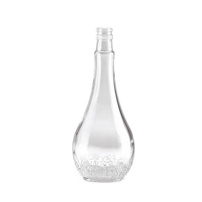 Mga Bote ng Spirit Glass Vodka na may Hot Stamping para sa Pakikipag-Whiskey Tequila Brandy Wine