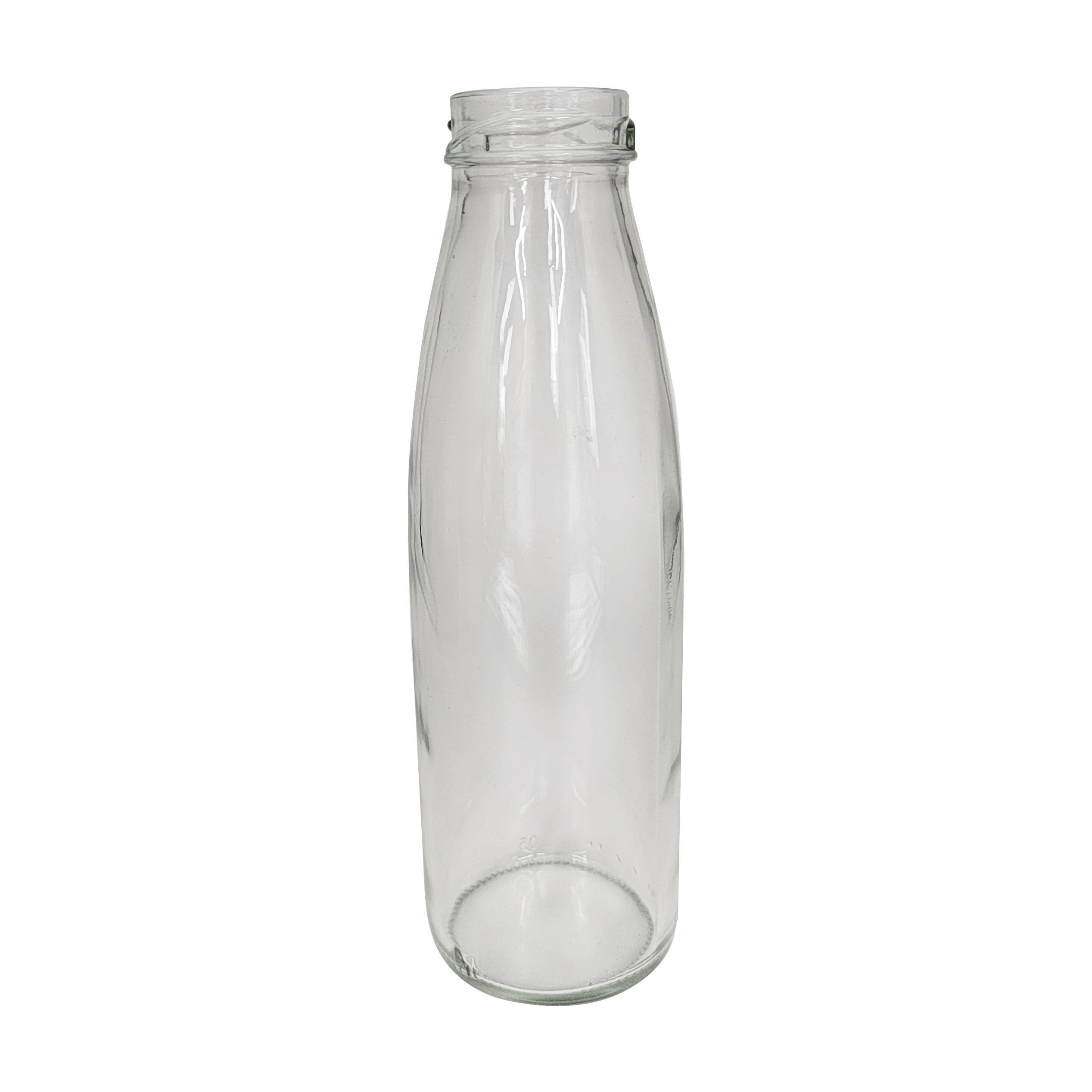 Wholesale High Quality Round Clear Beverage bottle Container Milk Glass Bottle