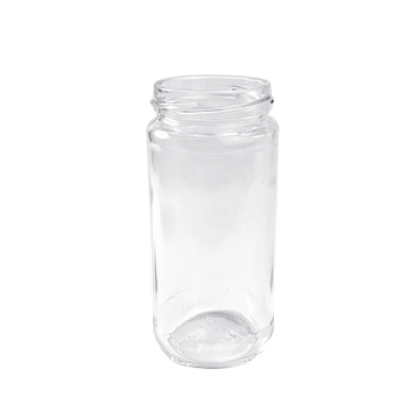 Wholesale High Quality 215ml 7oz Round clear Fruit Glass Jar Canning Jar with Tinplate Lid
