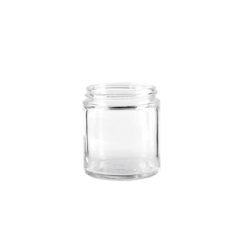 Toples Kaca Berbentuk Bulat untuk Makanan Kaleng Berkualitas Tinggi di Dapur, Toples Selai Mason, Toples Kaca dengan Tutup Ulir Logam
