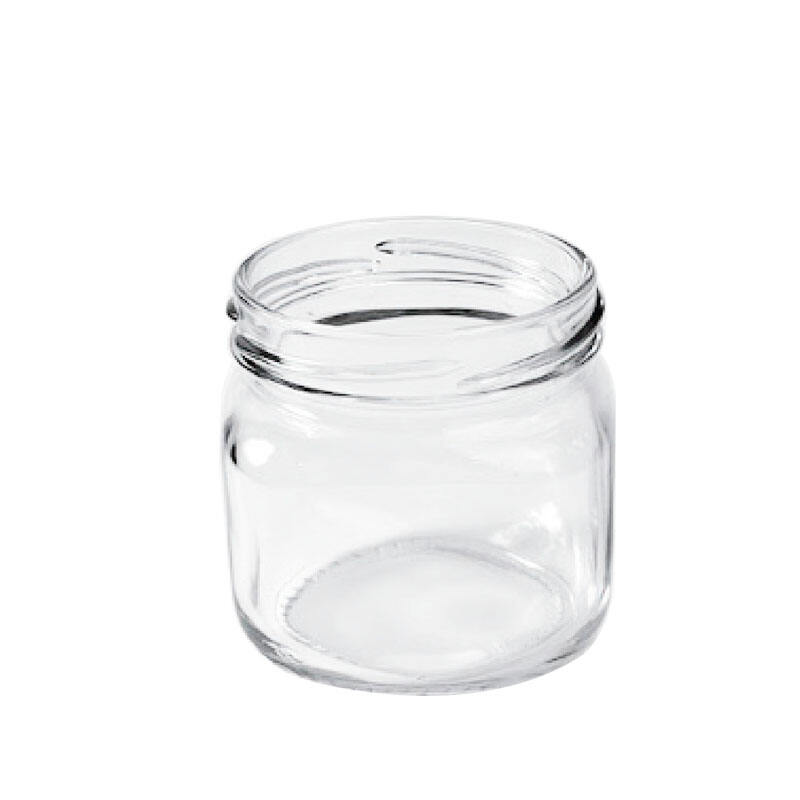 כוסות זכוכית שקופה מותאמות אישית, בקבוקי זכוכית למזון, כוסות למרмелדה, בקבוקים ל소ס
