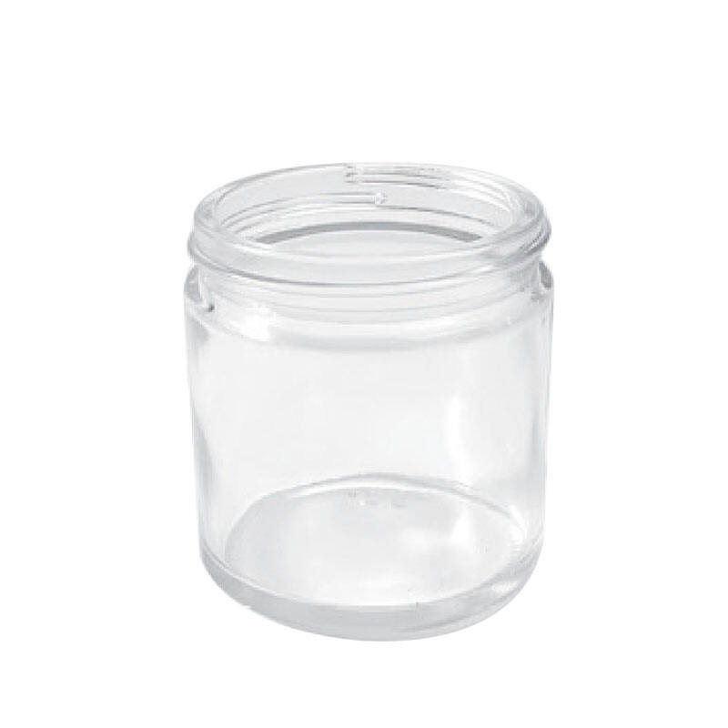 כלי זכוכית עגול ריק באיכות גבוהה, כלי אחסון מזון, כלים שבירים שקופים לעוגה עם מכסה