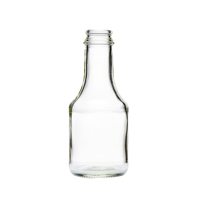 Butelka do przypraw OEM 150 ml 5 uncji przezroczysta szklana butelka do sosów i zastępców, hurtownia