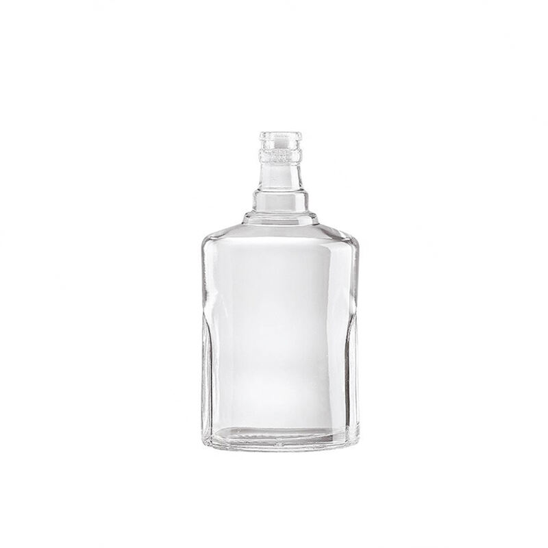 Atacado Alta Qualidade Vidro Transparente Garrafas para Gim Vodka Licores Espíritos