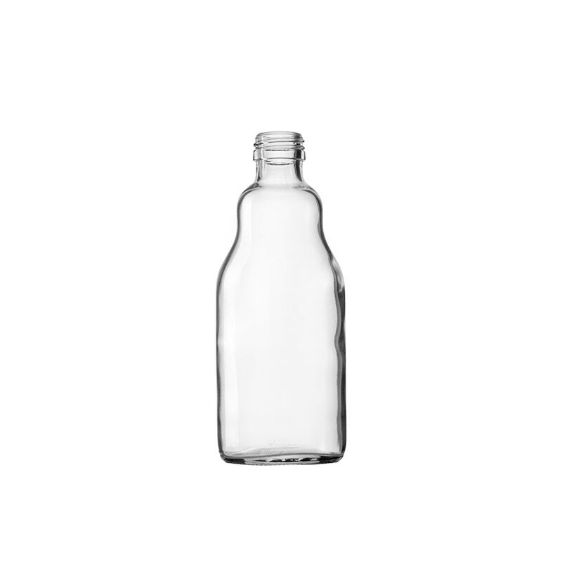 Fabbrica OEM Tonda Bottiglie di Vetro Vuote per Latte, Frutta, Bevande e Succhi con Coperchio