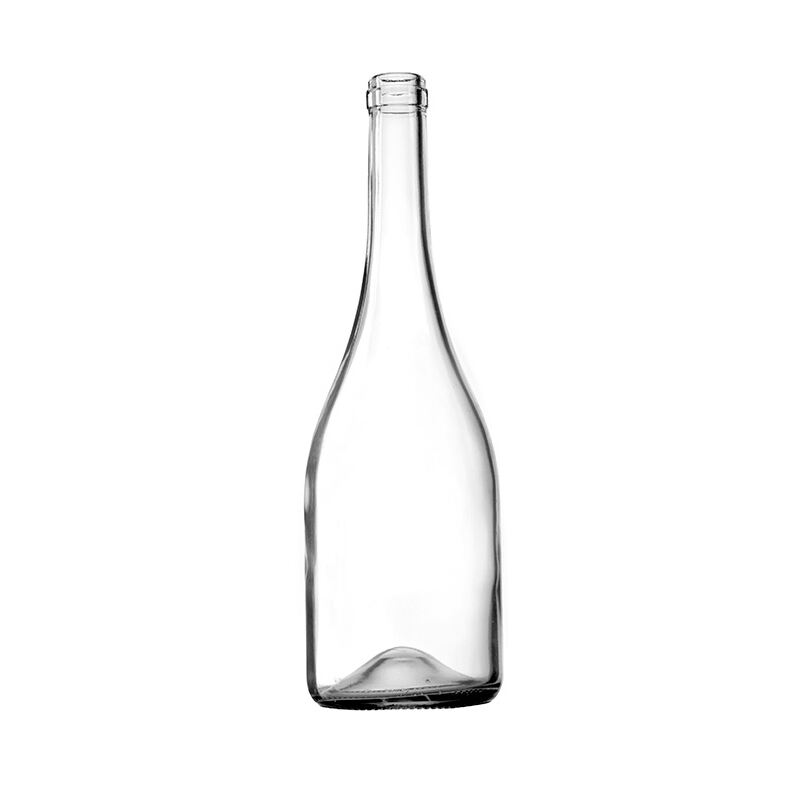 Produsen Botol Anggur Kaca Burgundy Kosong dalam Jumlah Banyak Botol Sampanye Botol Gelas Anggur